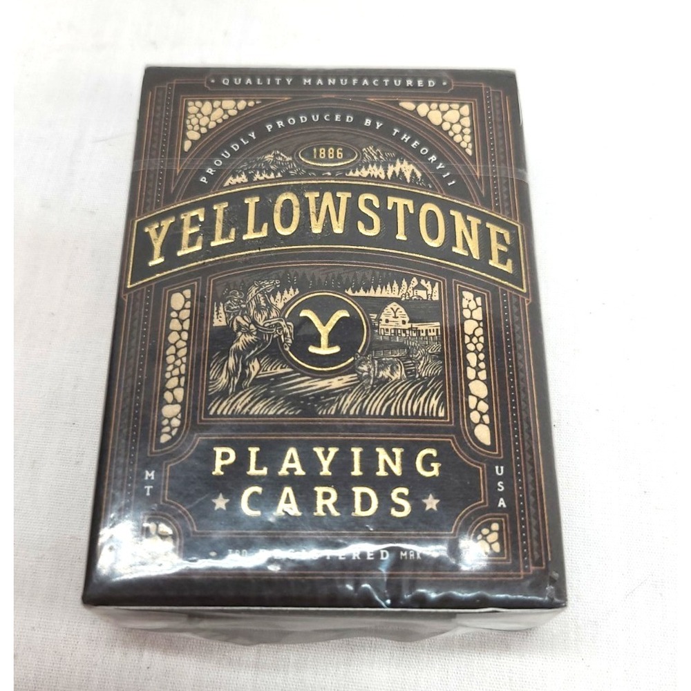 THEORY 11‎ YELLOWSTONE Premium Playing Cards  NEW and Sealed